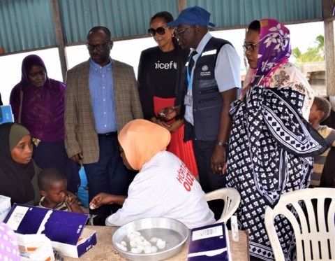 Campagne de lutte contre la rougeole / 188 722 enfants vaccinés, soit un taux de 96%